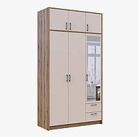 Шафа Ронді 3 з дзеркалом та антрисолею колір дуб артезан + кашемір