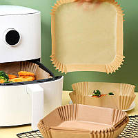 Екоформи із пергаменту в аерогриль для приготування без жиру 20 см набір 50 шт. Пергаментні форми