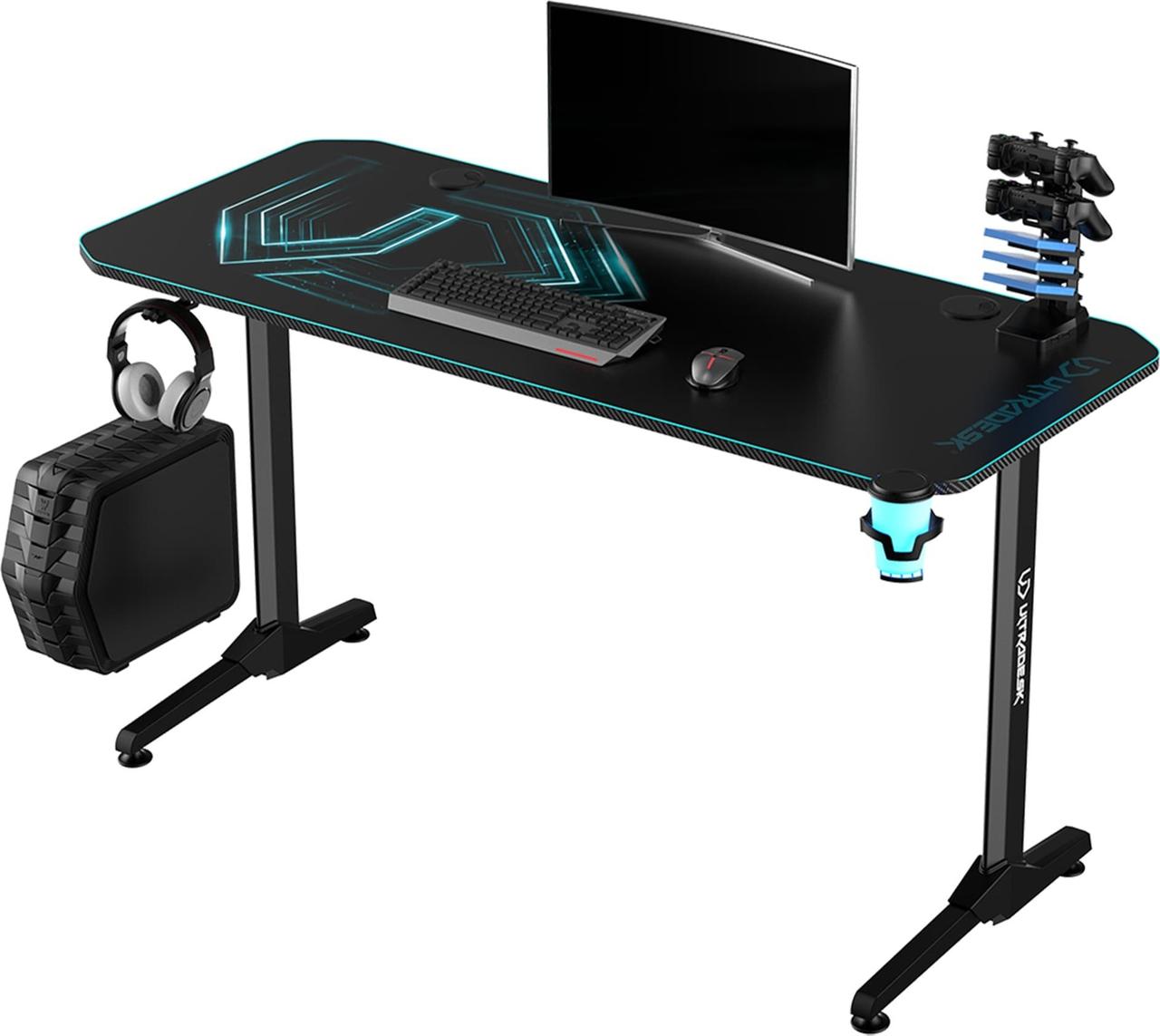 Геймерський ігровий стіл Ultradesk Frag (UDESK-FG-BL)