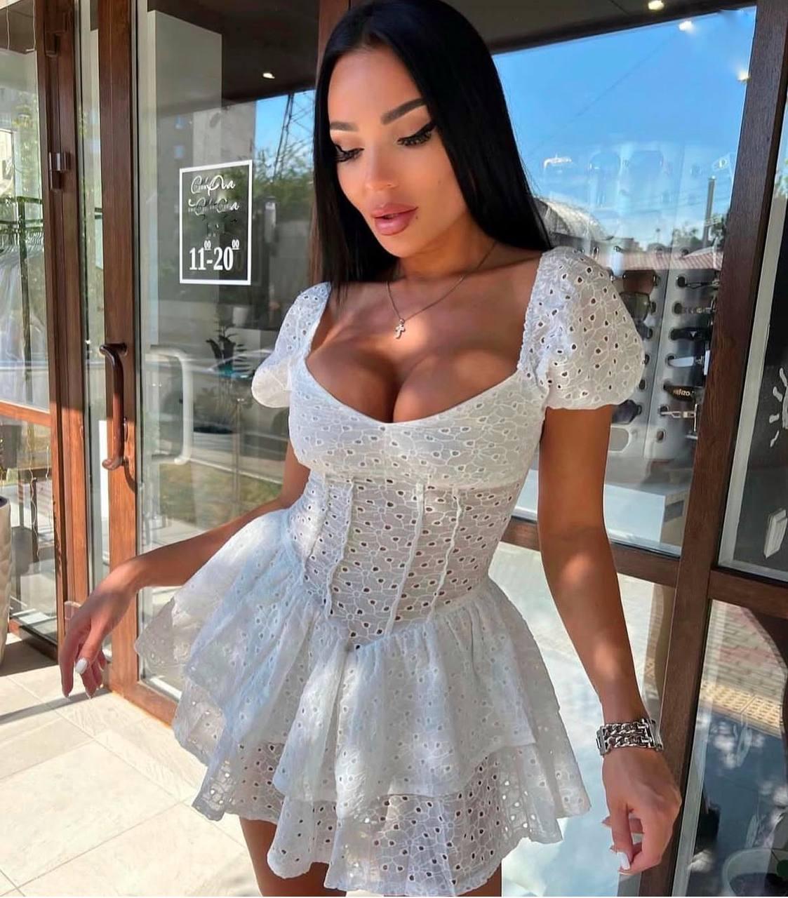 Жіночий літній комбінезон із прошви, фото 1