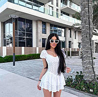 Жіночий літній комбінезон із прошви, фото 4