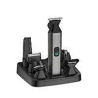 Набір для стрижки волосся 6 в 1 з дісплеєм Maestro MR-661 чорний