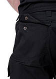 Тактичні шорти SMILO cargo rip stop black, фото 4