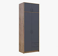 Шафа Ронді 2  з антрисолею колір дуб артезан + графіт