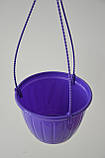 Горщик для квітів підвісний d190 із підвісом Фіолетний, фото 4
