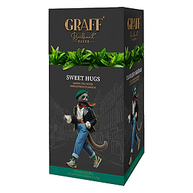 Зелений чай Graff "Солодкі обійми" з ароматом османтуса в пакетиках 20шт 30г