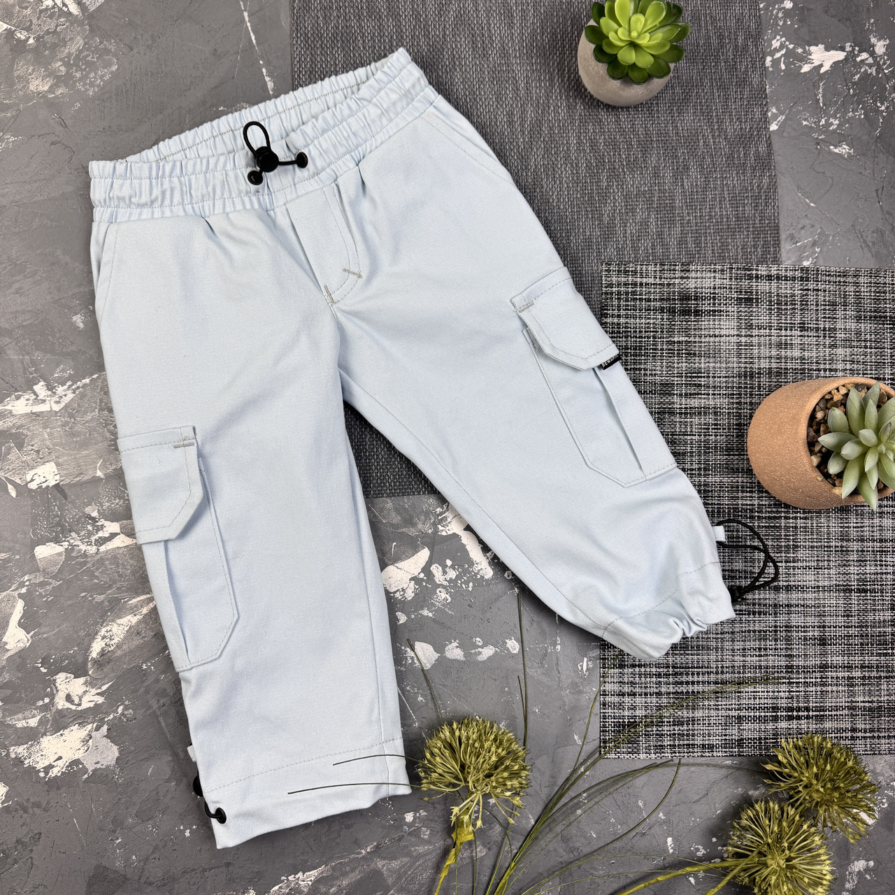 Штани Карго дитячі Organic Cotton Blue