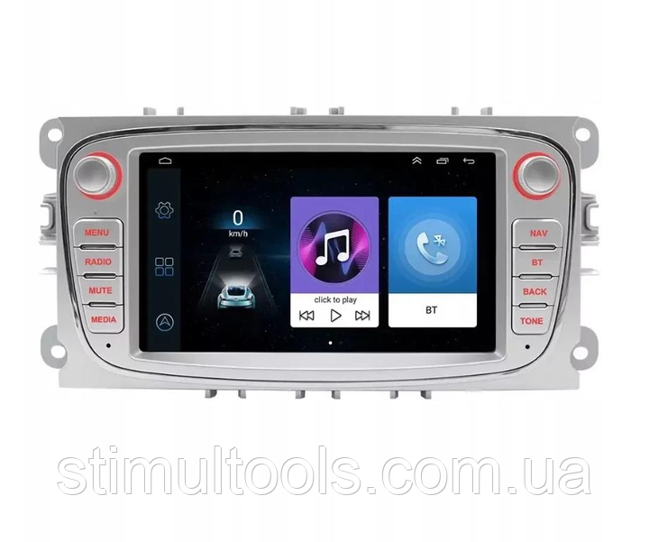 Штатна Magнітола 7" Ford Focus S-Max Mondeo Galaxy C-Max Android 12-4+32GB- With carp, фото 1