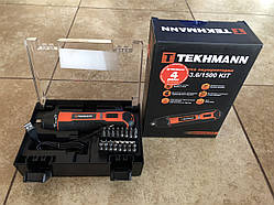 Викрутка акумуляторна TEKHMANN TCS-3.6/1500 KIT з комплектом 33 шт. викруткових біти ГАРАНТЯ 4 РОКИ!