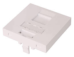 Пластина 45x45 для розеток інформаційних RJ45/RJ11 для встановлення в люк, кабель-канал