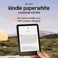 Електронна книга Amazon Kindle Paperwhite (12th Gen) Signature Edition (2024) SA569P 32GB Metallic Black_JP