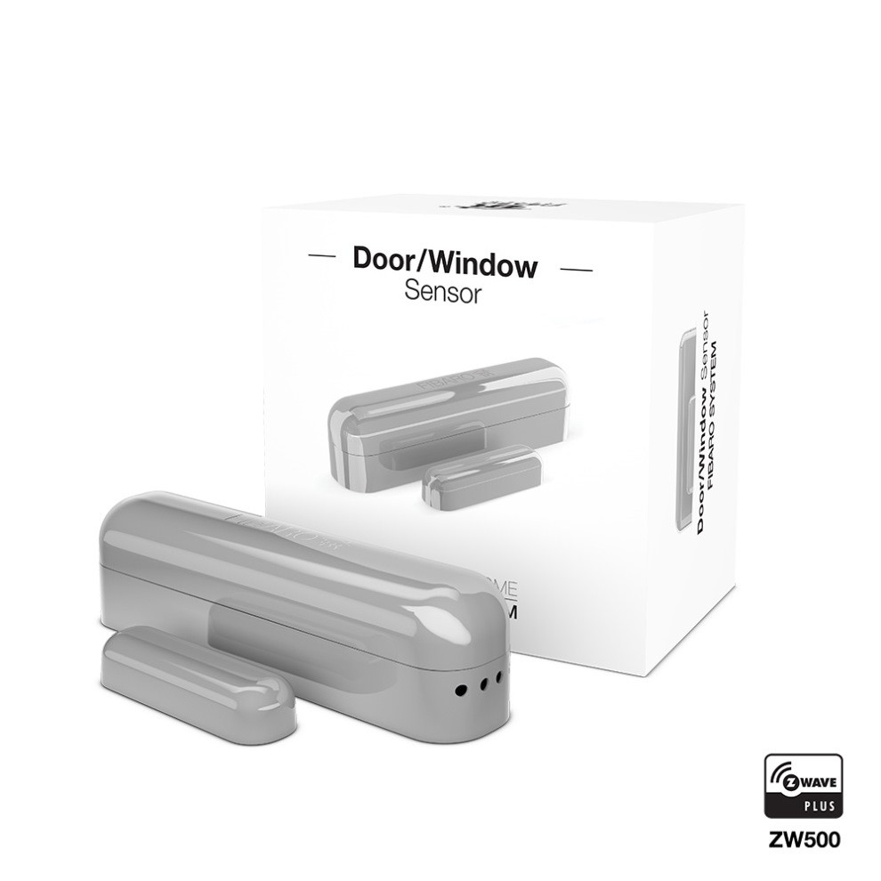 Датчик открытия двери/окна серый FIBARO Door/Window Sensor Silver FIBEFGK-102-ZW5 - фото 1 - id-p11234737