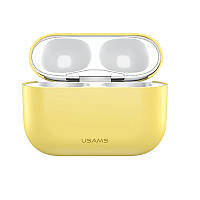 Чохол Usams US-BH569A Silicon Ultrathin для Apple AirPods Pro Yellow (BH569AP03)