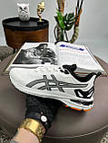 Білі текстильні чоловічі кросівки Чоловічі кросівки ASICS GT-1000 11 White Grey Демісезонні Асікс, фото 4