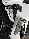 Сірі текстильні чоловічі кросівки ASICS GT-1000 11 Grey Black Демісезонні Асікс, фото 3