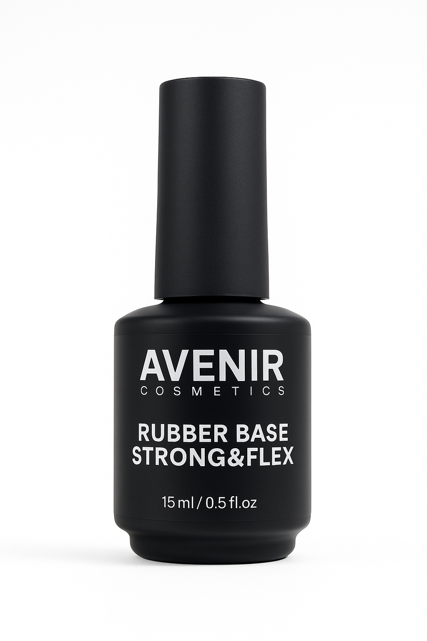 База для геля та гель-лака Avenir Cosmetics Rubber Base STRONG&FLEX  15ml