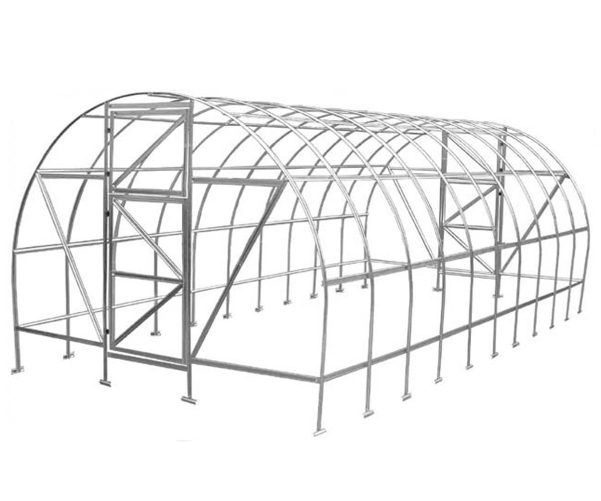 Теплица Оскар Дачница Стронг 12м² (200х600х200см) Каркас Під Плівку