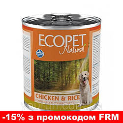 Farmina (Фарміна) Ecopet Natural Dog Chicken&Rice – Консервований корм з куркою та рисом для дорослих собак усіх порід 300 гр