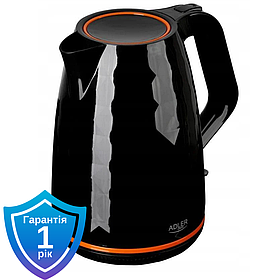 Чайник електричний Adler AD 1277 чорний 1.7 л
