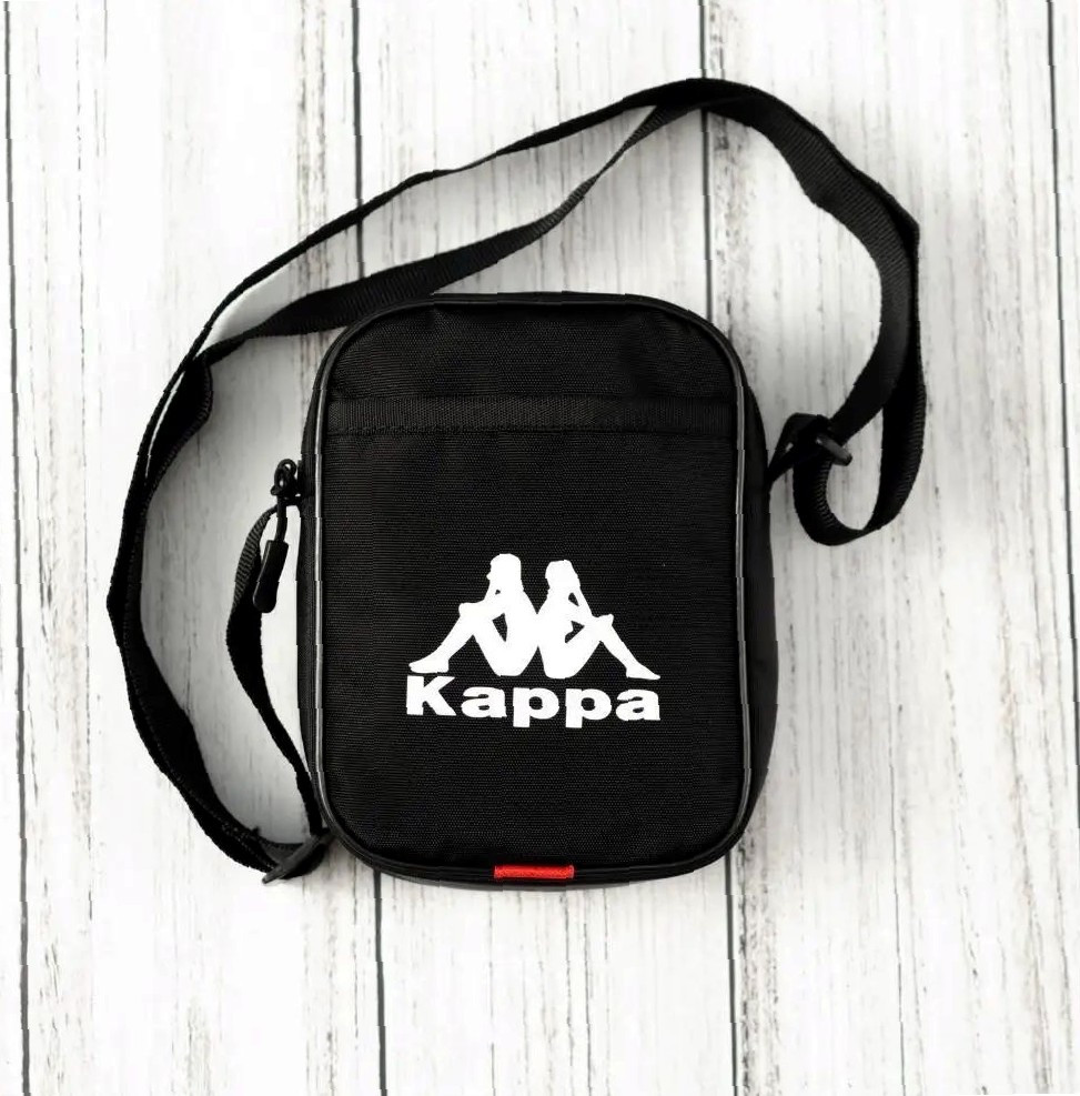 Практична чоловіча сумка з блискавкою та ременем на плече Kappa