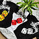 Футболка STUSSY Fuzzy Dice футболка стусси з кубіками стуси - фото 6 - id-p2634694316