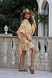 Легкий літній комбінезон плаття Тканина: софт принт Розмір: S-M, L-XL, фото 4