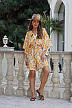 Легкий літній комбінезон плаття Тканина: софт принт Розмір: S-M, L-XL, фото 3