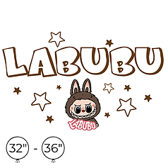 Наліпка на кулю 32"-36" - Labubu