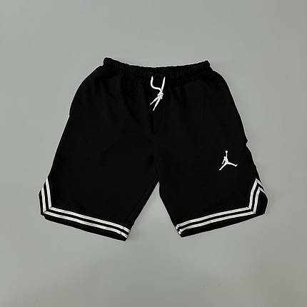 Шорти Air Jordan полоски чорний, фото 1