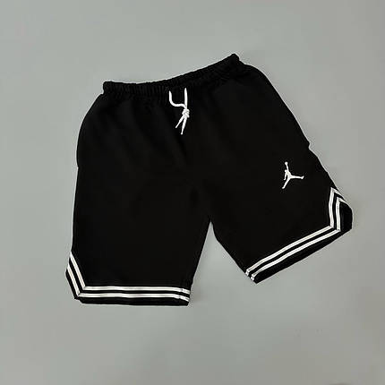 Шорти Air Jordan полоски чорний, фото 2