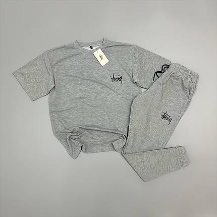 Костюм сірий Stussy, фото 1