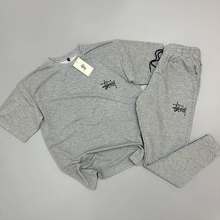 Костюм сірий Stussy, фото 2