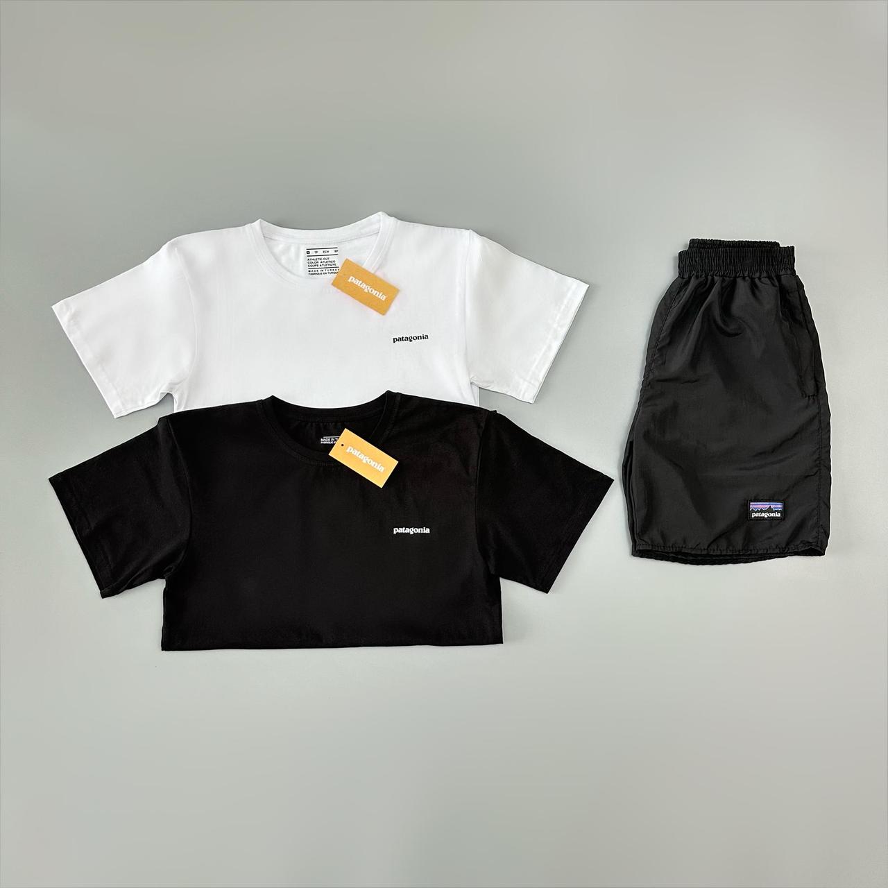 Футболка біла + футболка чорна + шорти Patagonia