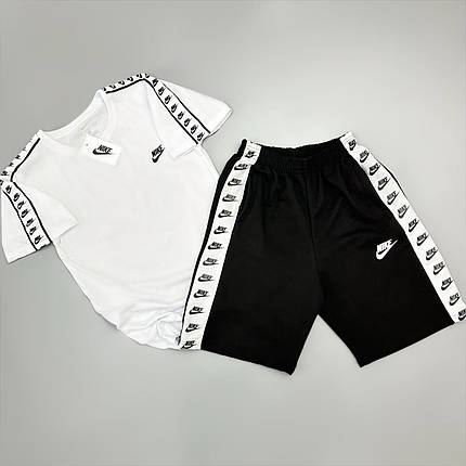 Футблока біла + шорти Nike Lampas, фото 1