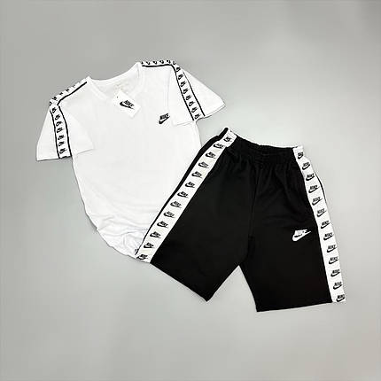 Футблока біла + шорти Nike Lampas, фото 2