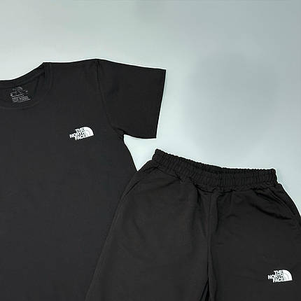 Футболка (чорна) + шорти TNF + шкарпетки в подарунок, фото 3