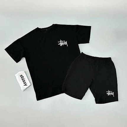 Футболка(чорна) + шорти Stussy + шкарпетки в подарунок, фото 2