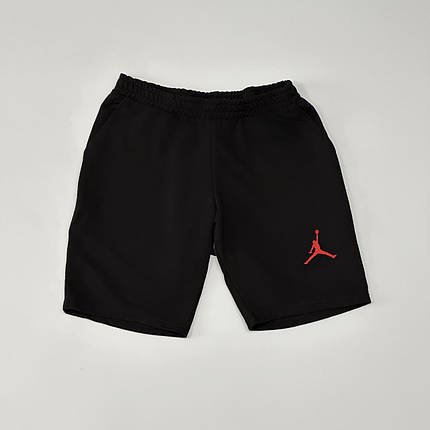 Шорти Air Jordan класичні чорні (червоний логотип), фото 2