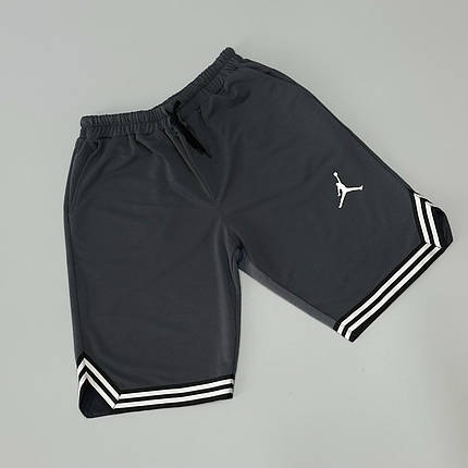 Шорти Air Jordan полоски сірий, фото 2