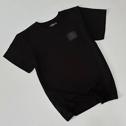 Футболка Air Jordan нашивка чорна, фото 1