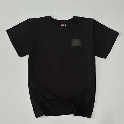 Футболка Air Jordan нашивка чорна, фото 2