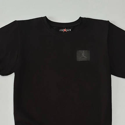 Футболка Air Jordan нашивка чорна, фото 3