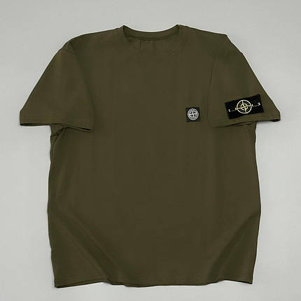 Футболка Stone Island хакі, фото 2