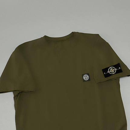 Футболка Stone Island хакі, фото 3
