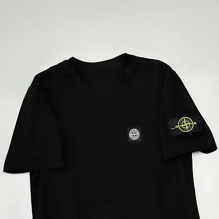 Футболка Stone Island чорна, фото 3