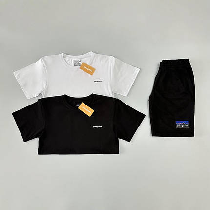 Футболка чорна + футболка біла + шорти Patagonia, фото 1