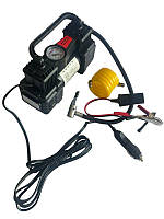 Компрессор воздушный автомобильный для подкачки колес (12 В), компрессор однопоршневой с фонариком