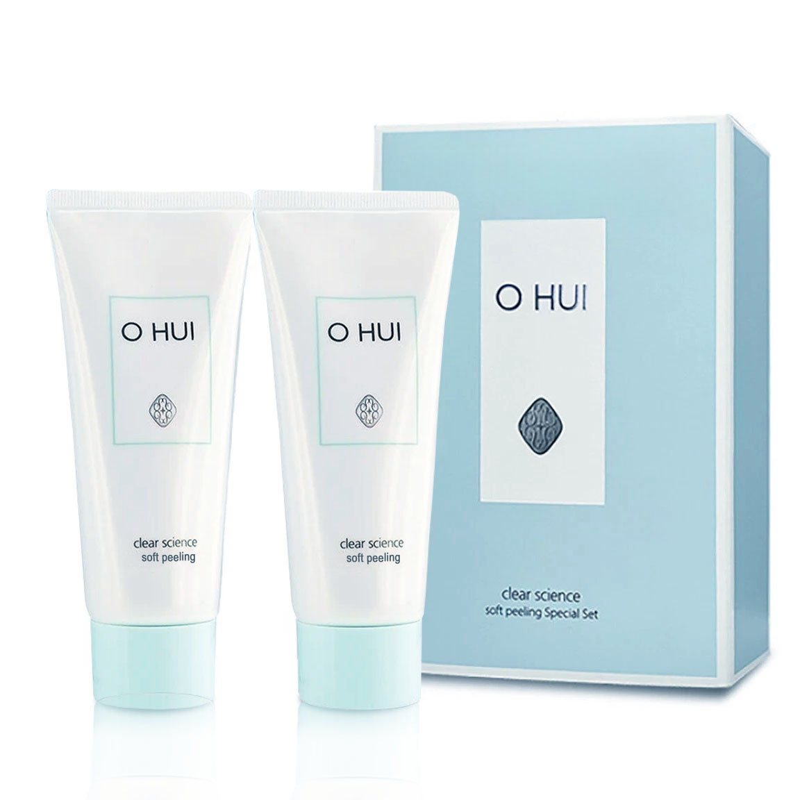 Пілінг-скатка з ферментами та екстрактом морських водоростей O HUI Clear Science Soft Peeling 100 ml + 100 ml, фото 1