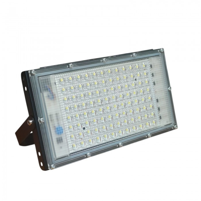 Вуличний прожектор 100 Вт світлодіодний водонепроникний для освітлення двору та фасадів будівель, фото 1