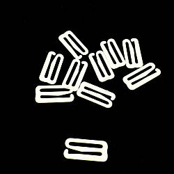 Регулятор для бретелів бюстгальтера Гачок 10мм Білий 10шт.